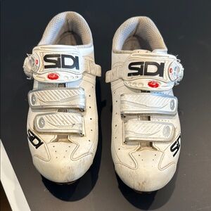 Sidi White Cycling Shoes